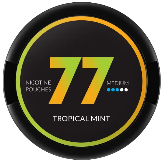 77 Tropical Mint Medium by 77 Pouches - Extra Strong