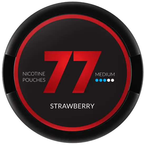 77 Strawberry Medium by 77 Pouches - Extra Strong