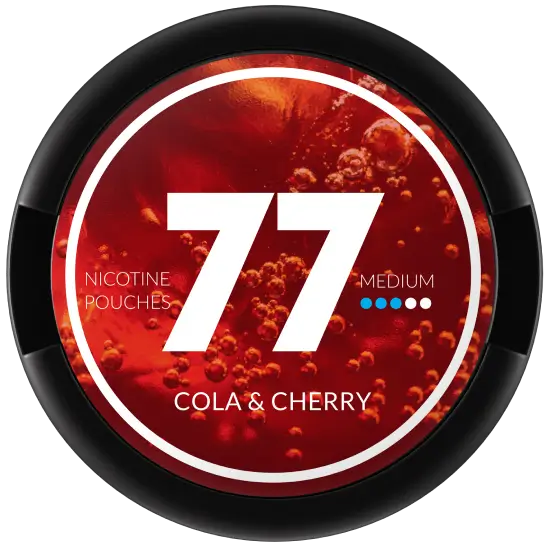 77 Cola Cherry Medium by 77 Pouches - Extra Strong