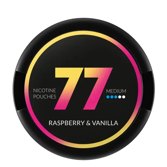 77 Raspberry Vanilla Medium by 77 Pouches - Extra Strong