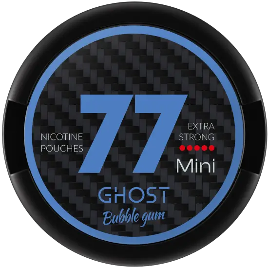 77 GHOST Mini Bubble Gum Extra Strong von 77 Pouches - Super stark