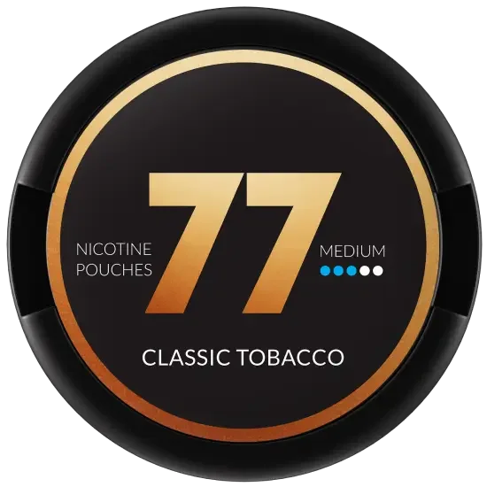 77 Classic Tobacco Medium by 77 Pouches - Extra Strong