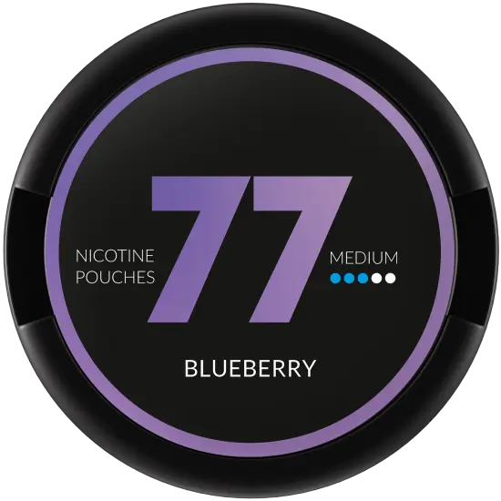 77 Blueberry Medium by 77 Pouches - Extra Strong