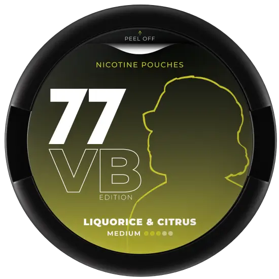 77 Liquorice Citrus Medium by 77 Pouches - Extra Strong