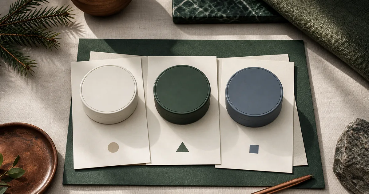 Curated shortlist of unbranded pouch tins on editorial selection cards