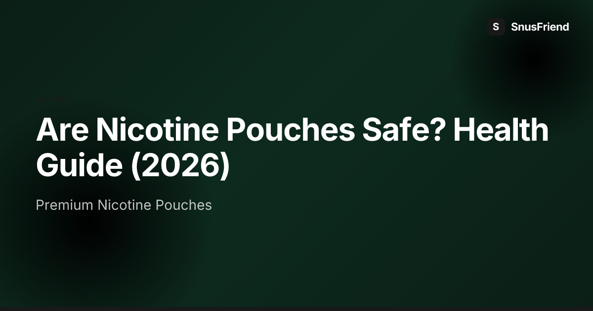 Are Nicotine Pouches Safe? Evidence-Based Health Guide hero image