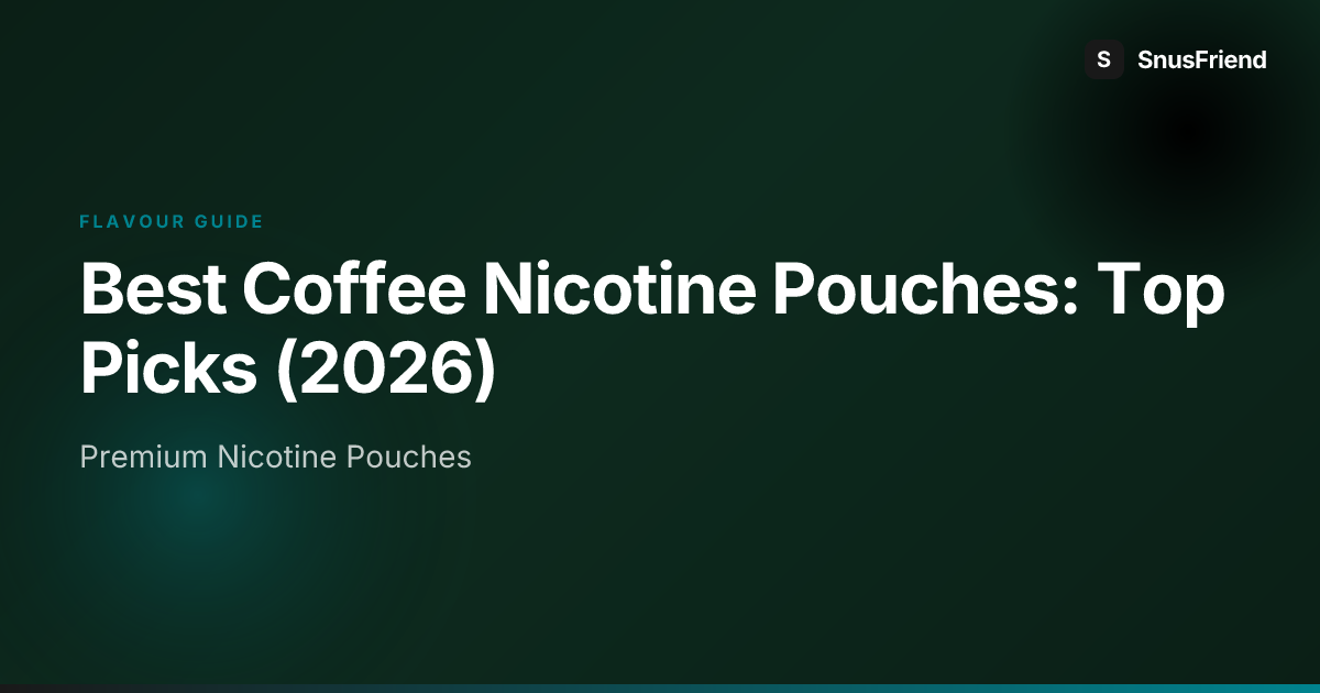Best Coffee Nicotine Pouches: Top Picks (2026) hero image
