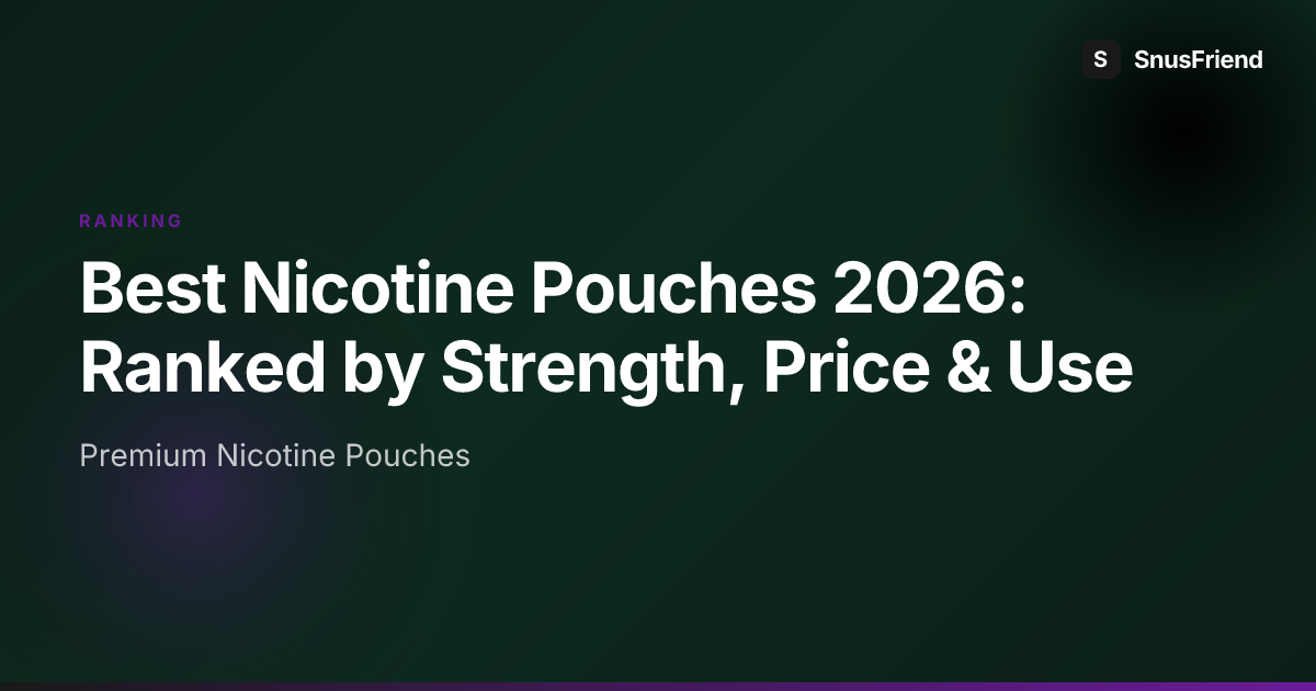 Best Nicotine Pouches 2026: The Clear Winners by Use Case hero image