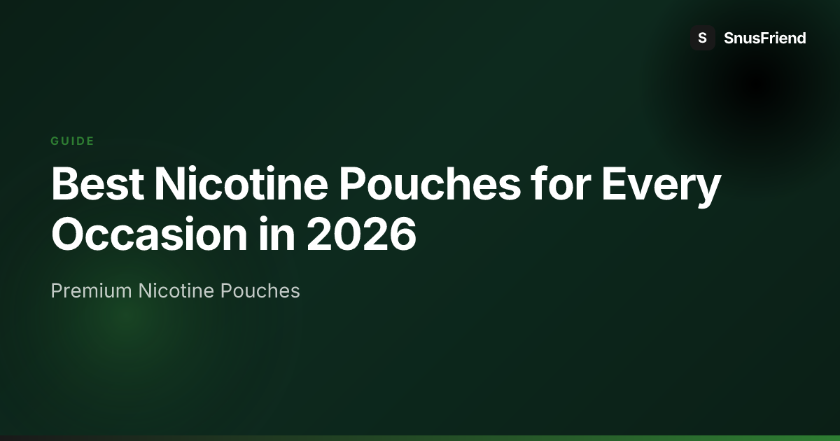 Best Nicotine Pouches for Every Occasion in 2026 hero image