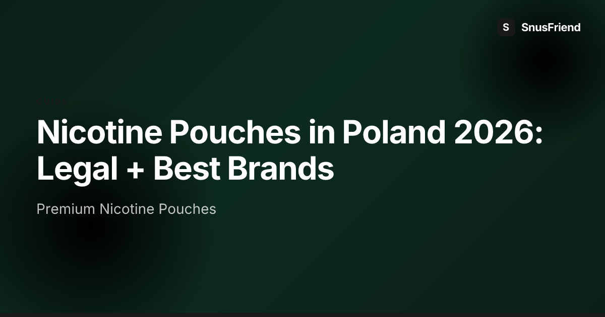 Buy Nicotine Pouches in Poland: 2026 Guide preview image