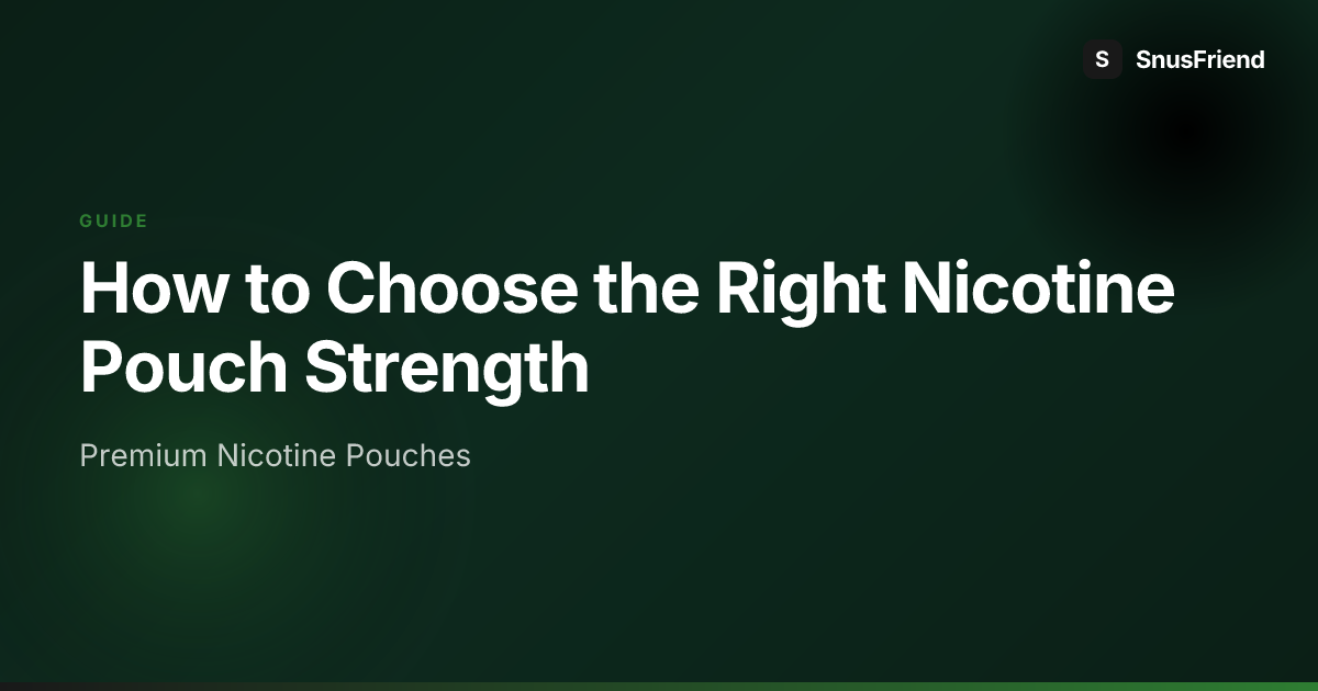 How to Choose the Right Nicotine Strength preview image