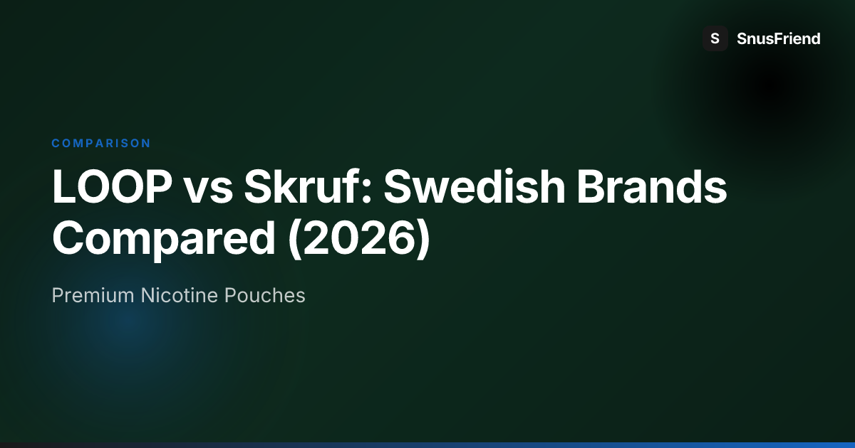 LOOP vs Skruf: Swedish Brands Compared (2026) hero image