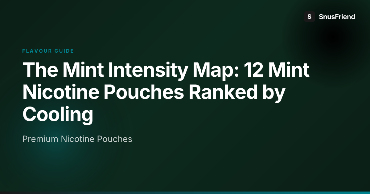 The Mint Intensity Map: 12 Mint Nicotine Pouches Ranked by Cooling hero image
