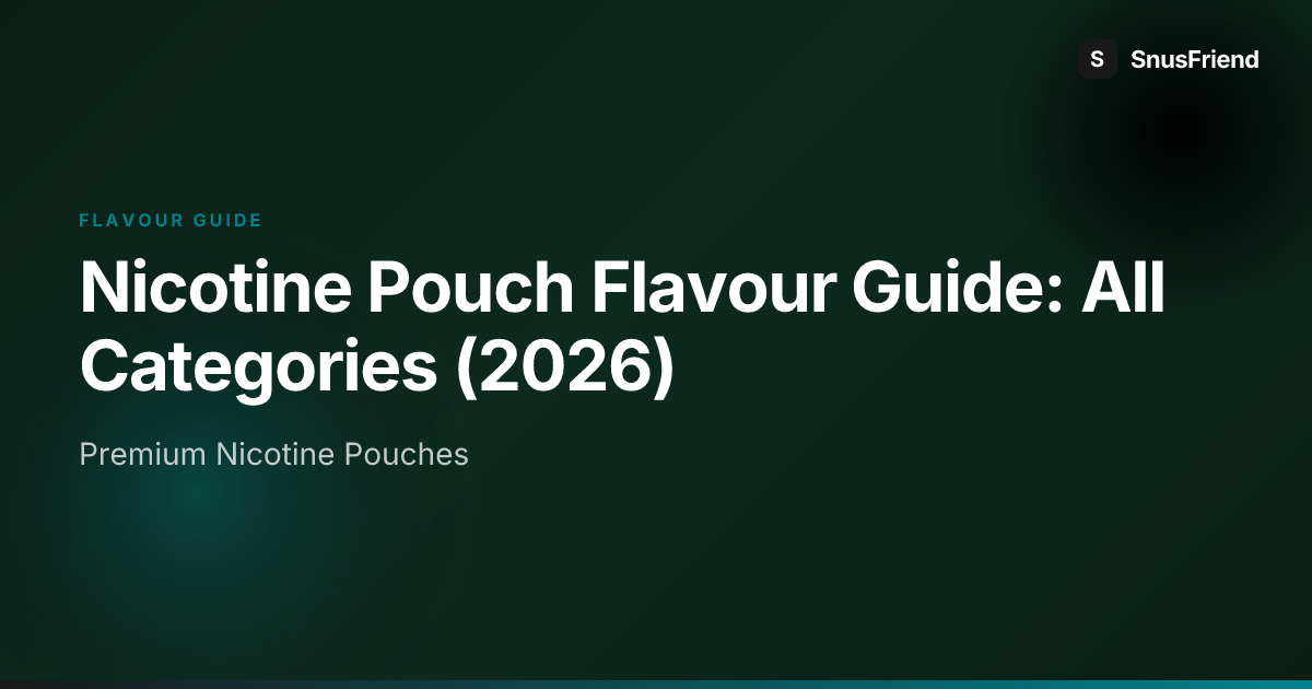Nicotine Pouch Flavour Guide: Every Flavour Category Explained hero image