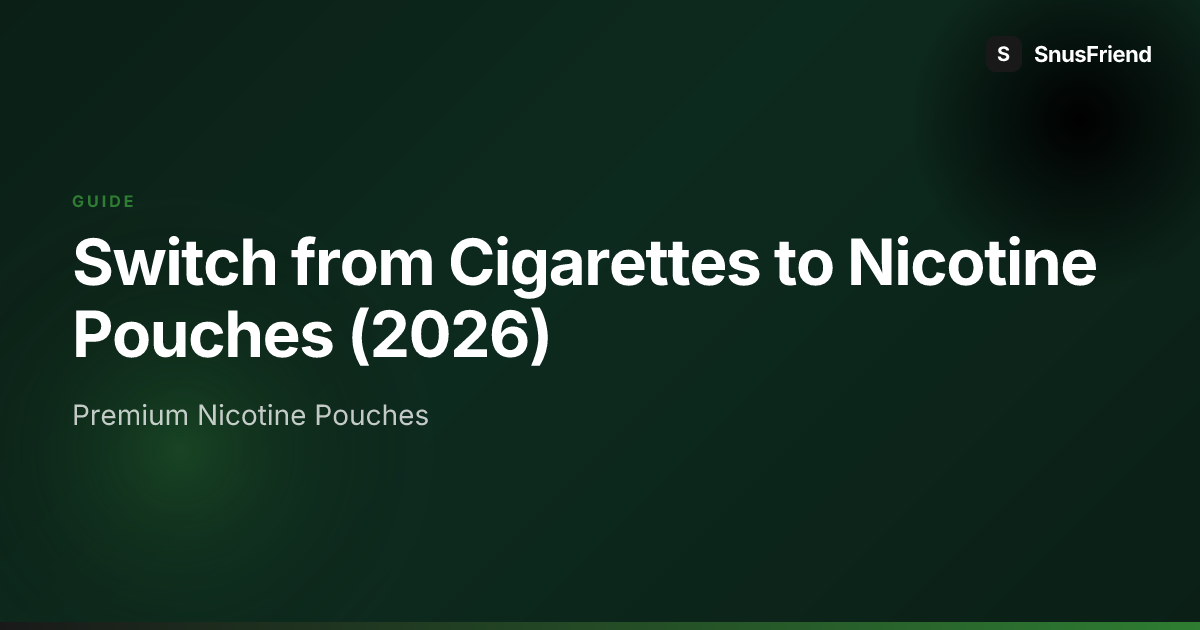 Switch from Cigarettes to Nicotine Pouches (2026) hero image
