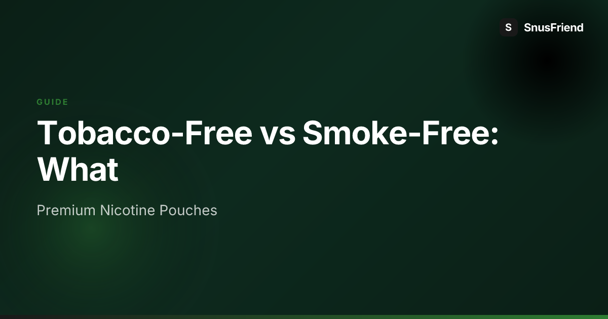 Tobacco-Free vs Smoke-Free: What's the Difference? hero image